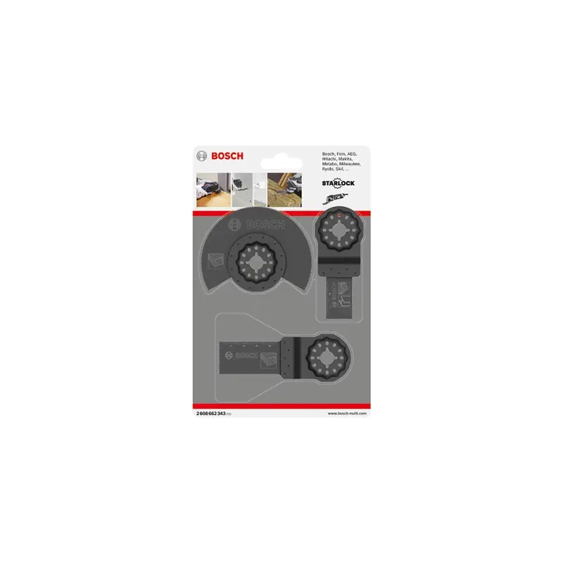 Conjunto básico para madeira, 3 peças 2608662343 Bosch Conjunto básico para madeira, 3 peças 2608662343 Bosch
