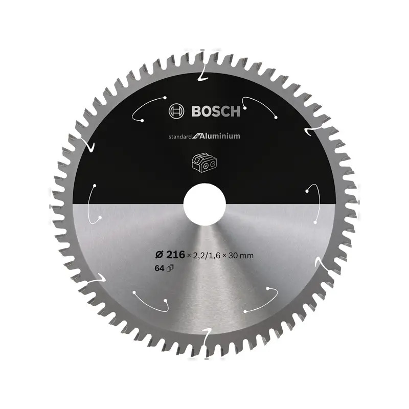 Lâmina de serra circular sem fios PRO Aluminium cordless, 216 x 2,2 x 30 mm 2608837776 Bosch Lâmina de serra circular sem fios PRO Aluminium cordless, 216 x 2,2 x 30 mm 2608837776 Bosch