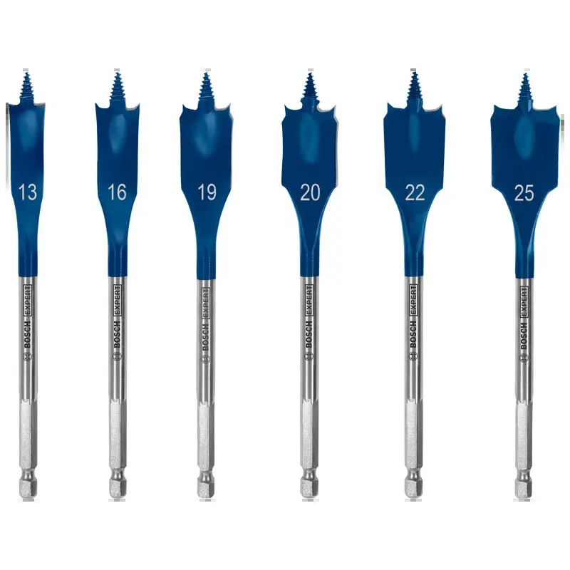 Conjunto de brocas planas EXPERT Self Cut Speed, 13/16/19/20/22/25 mm, 6 unidades 2608900333 Bosch Conjunto de brocas planas EXPERT Self Cut Speed, 13/16/19/20/22/25 mm, 6 unidades 2608900333 Bosch
