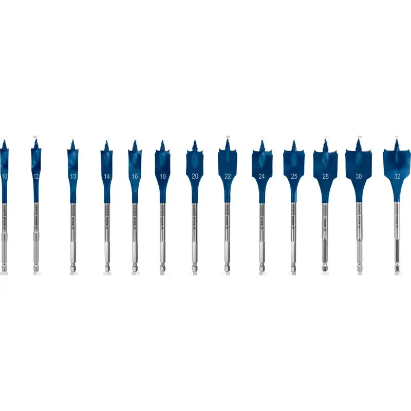 Conjunto de brocas planas EXPERT Self Cut Speed, 10/12/13/14/16/18/20/22/24/25/28/30/32 mm, 13 unidades 2608900336 Bosch