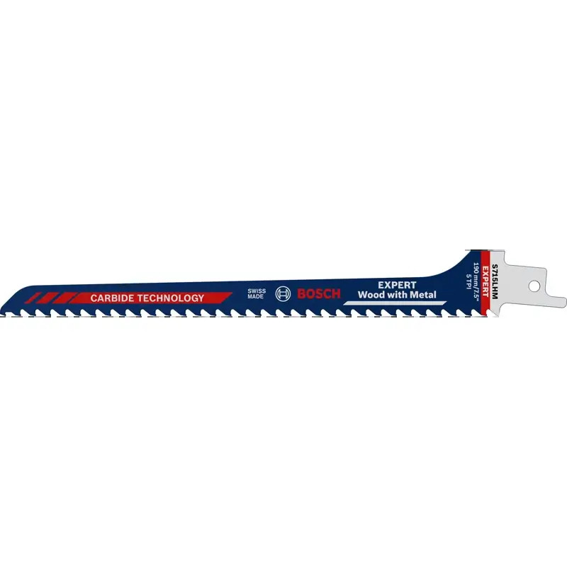 Lâmina de serra sabre S 715 S715LHM EXPERT Wood with Metal 1 un. 2608900384 Bosch