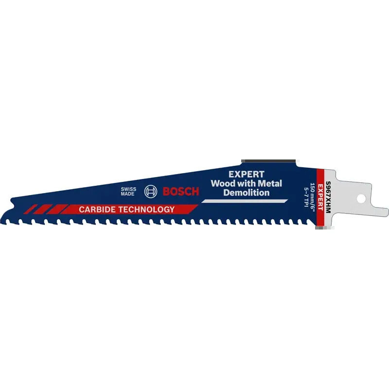Lâmina de serra sabre S967XHM EXPERT Wood with Metal Demolition, 1 un. 2608900396 Bosch Lâmina de serra sabre S967XHM EXPERT Wood with Metal Demolition, 1 un. 2608900396 Bosch