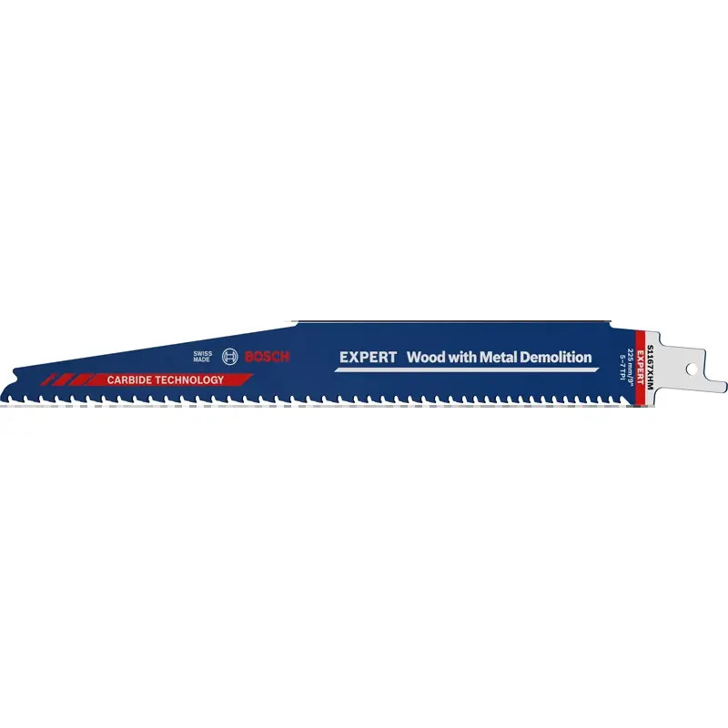 Lâmina de serra sabre S1167XHM EXPERT Wood with Metal Demolition, 3 un. 2608900399 Bosch Lâmina de serra sabre S1167XHM EXPERT Wood with Metal Demolition, 3 un. 2608900399 Bosch