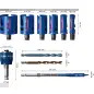 Conjunto de serras craneanas EXPERT Construction Material, 20/25/32/38/51/64 mm, 10 unidades 2608900490 Bosch Conjunto de serras craneanas EXPERT Construction Material, 20/25/32/38/51/64 mm, 10 unidades 2608900490 Bosch