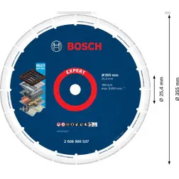 EXPERT Diamond Metal Wheel: 355 x 25.4mm #1 - 1220683014