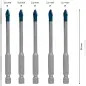 Conjunto de brocas para telha HEX-9 EXPERT HardCeramic, 5 mm, 5 unidades 2608900598 Bosch Conjunto de brocas para telha HEX-9 EXPERT HardCeramic, 5 mm, 5 unidades 2608900598 Bosch