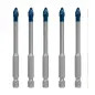 Conjunto de brocas para telha HEX-9 EXPERT HardCeramic, 6 mm, 5 unidades 2608900599 Bosch