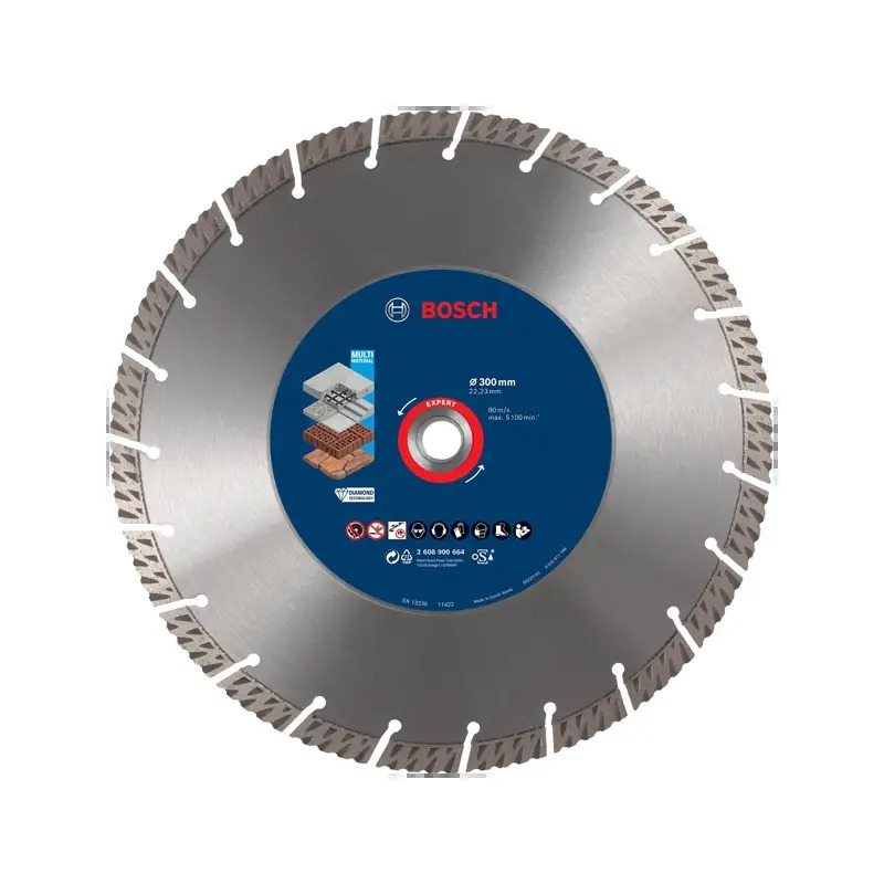 Discos de diamante EXPERT MultiMaterial, 300 x 22,23 x 2,8 x 15 mm 2608900664 Bosch Discos de diamante EXPERT MultiMaterial, 300 x 22,23 x 2,8 x 15 mm 2608900664 Bosch