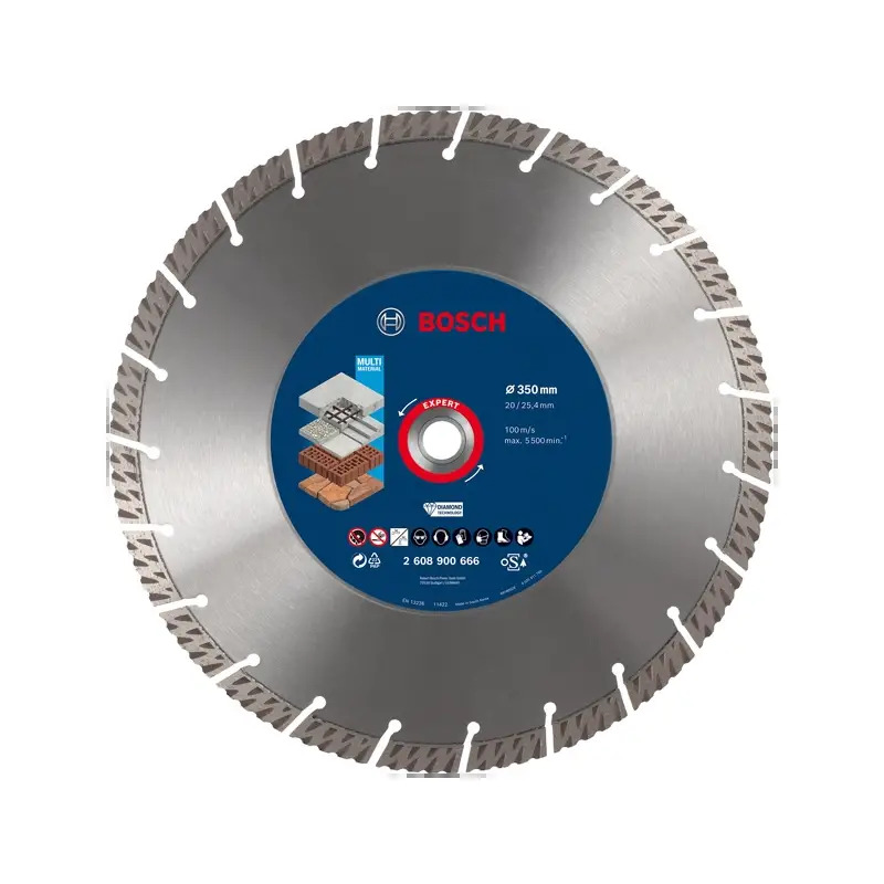 Discos de diamante EXPERT MultiMaterial 350 x 20/25,40 x 3,3 x 15 mm 2608900666 Bosch Discos de diamante EXPERT MultiMaterial 350 x 20/25,40 x 3,3 x 15 mm 2608900666 Bosch