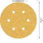 Lixa EXPERT C470 com 6 furos para lixadeiras excêntricas, 150 mm, G 40, 5 unidades 2608900813 Bosch Lixa EXPERT C470 com 6 furos para lixadeiras excêntricas, 150 mm, G 40, 5 unidades 2608900813 Bosch