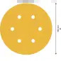 Lixa EXPERT C470 com 6 furos para lixadeiras excêntricas, 150 mm, G 240, 5 unidades 2608900819 Bosch Lixa EXPERT C470 com 6 furos para lixadeiras excêntricas, 150 mm, G 240, 5 unidades 2608900819 Bosch