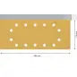 Lixa EXPERT C470 com 14 furos para lixadeiras orbitais, 115 x 280 mm, G 320, 10 unidades 2608900869 Bosch Lixa EXPERT C470 com 14 furos para lixadeiras orbitais, 115 x 280 mm, G 320, 10 unidades 2608900869 Bosch