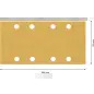Lixa EXPERT C470 com 8 furos para lixadeiras orbitais, 93 x 186 mm, G 320, 10 unidades 2608900870 Bosch Lixa EXPERT C470 com 8 furos para lixadeiras orbitais, 93 x 186 mm, G 320, 10 unidades 2608900870 Bosch