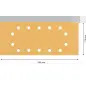 Lixa EXPERT C470 com 14 furos para lixadeiras orbitais, 115 x 280 mm, G 100, 10 unidades 2608900876 Bosch Lixa EXPERT C470 com 14 furos para lixadeiras orbitais, 115 x 280 mm, G 100, 10 unidades 2608900876 Bosch