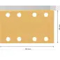 Lixa EXPERT C470 com 8 furos para lixadeiras orbitais, 80 x 133 mm, G 80, 10 unidades 2608900879 Bosch Lixa EXPERT C470 com 8 furos para lixadeiras orbitais, 80 x 133 mm, G 80, 10 unidades 2608900879 Bosch