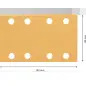Lixa EXPERT C470 com 8 furos para lixadeiras orbitais, 80 x 133 mm, G 100, 10 unidades 2608900880 Bosch Lixa EXPERT C470 com 8 furos para lixadeiras orbitais, 80 x 133 mm, G 100, 10 unidades 2608900880 Bosch