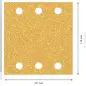 Lixa EXPERT C470 com 6 furos para lixadeiras orbitais, 115 x 107 mm, G 40, 10 unidades 2608900890 Bosch