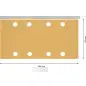 Lixa EXPERT C470 com 8 furos para lixadeiras orbitais, 93 x 186 mm, G 60, 50 unidades 2608900936 Bosch Lixa EXPERT C470 com 8 furos para lixadeiras orbitais, 93 x 186 mm, G 60, 50 unidades 2608900936 Bosch