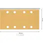 Lixa EXPERT C470 com 8 furos para lixadeiras orbitais, 93 x 186 mm, G 80, 50 unidades 2608900937 Bosch