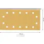 Lixa EXPERT C470 com 14 furos para lixadeiras orbitais, 115 x 230 mm, G 180, 50 unidades 2608900947 Bosch