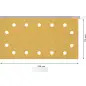 Lixa EXPERT C470 com 14 furos para lixadeiras orbitais, 115 x 230 mm, G 320, 50 unidades 2608900949 Bosch