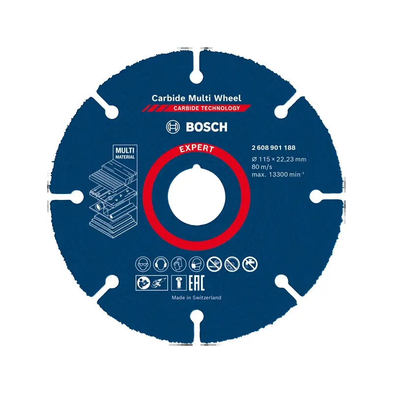 Disco abrasivo EXPERT Carbide Multi Wheel, 115 mm, 22,23 mm . 115mm 22,23 mm 2608901188 Bosch Disco abrasivo EXPERT Carbide Multi Wheel, 115 mm, 22,23 mm . 115mm 22,23 mm 2608901188 Bosch