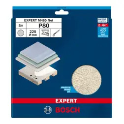Excêntrica EXPERT M480:225mmG80 x 5 uds - 1220683541