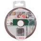 Conjunto de 5 discos de lixa em fibra para rebarbadora, corindoD 115 mm G 80, 5 unid. 2609256246 Bosch