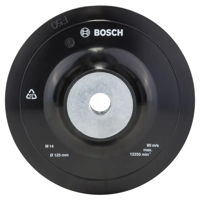 Prato de lixar para rebarbadora, sistema de aperto, 125 mm 2609256257 Bosch Prato de lixar para rebarbadora, sistema de aperto, 125 mm 2609256257 Bosch