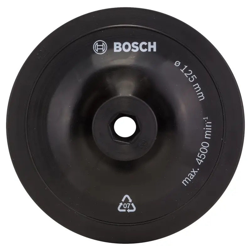 Prato de lixar para berbequins, 125 mm, sistema de aperto 2609256281 Bosch Prato de lixar para berbequins, 125 mm, sistema de aperto 2609256281 Bosch