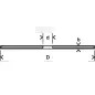 Disco de corte direito, InoxD 115 mm espessura 1,0 mm 2609256320 Bosch Disco de corte direito, InoxD 115 mm espessura 1,0 mm 2609256320 Bosch