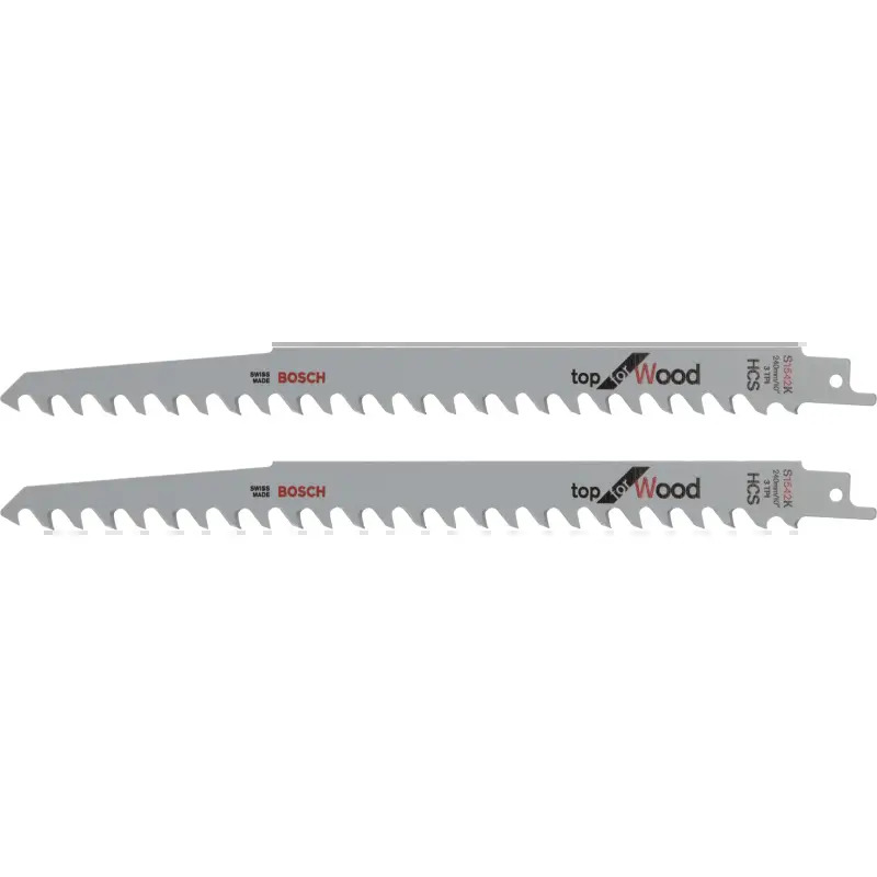 Lâmina de serra sabre HCS, S 1542 K . Top for Wood 2609256703 Bosch