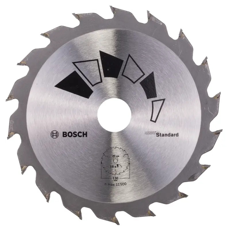 Disco de serra circular STANDARDD 130 mm orifício 20 mm de 18 2609256802 Bosch Disco de serra circular STANDARDD 130 mm orifício 20 mm de 18 2609256802 Bosch