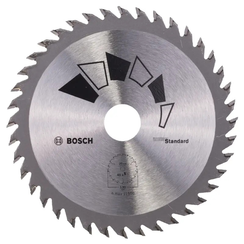 Disco de serra circular STANDARDD 130 mm orifício 20 mm de 40 2609256803 Bosch Disco de serra circular STANDARDD 130 mm orifício 20 mm de 40 2609256803 Bosch