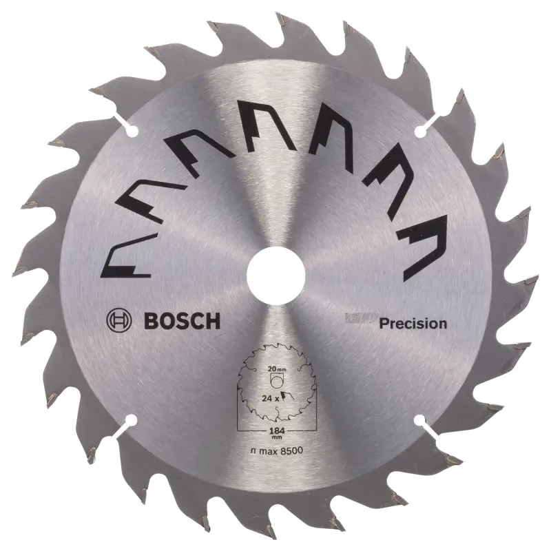 Disco de serra circular PRECISIOND 184 mm orifício 16 mm de 24 2609256863 Bosch Disco de serra circular PRECISIOND 184 mm orifício 16 mm de 24 2609256863 Bosch