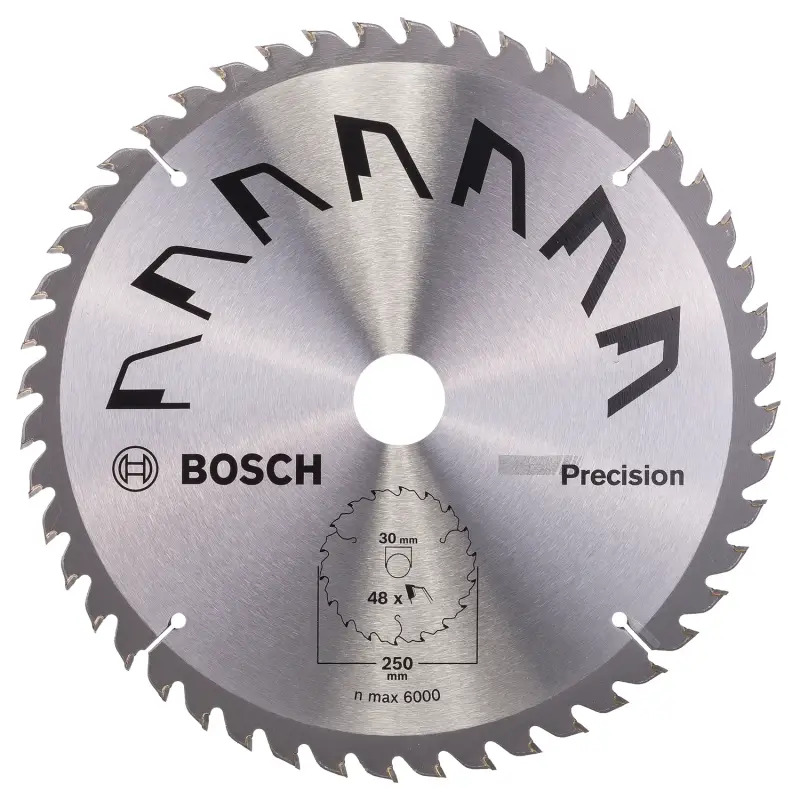 Disco de serra circular PRECISIOND 250 mm orifício 30 mm de 48 2609256879 Bosch Disco de serra circular PRECISIOND 250 mm orifício 30 mm de 48 2609256879 Bosch