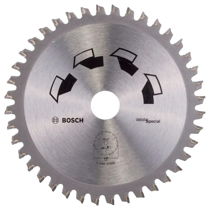 Disco de serra circular SPECIALD 140 mm orifício 20 mm de 40 2609256885 Bosch