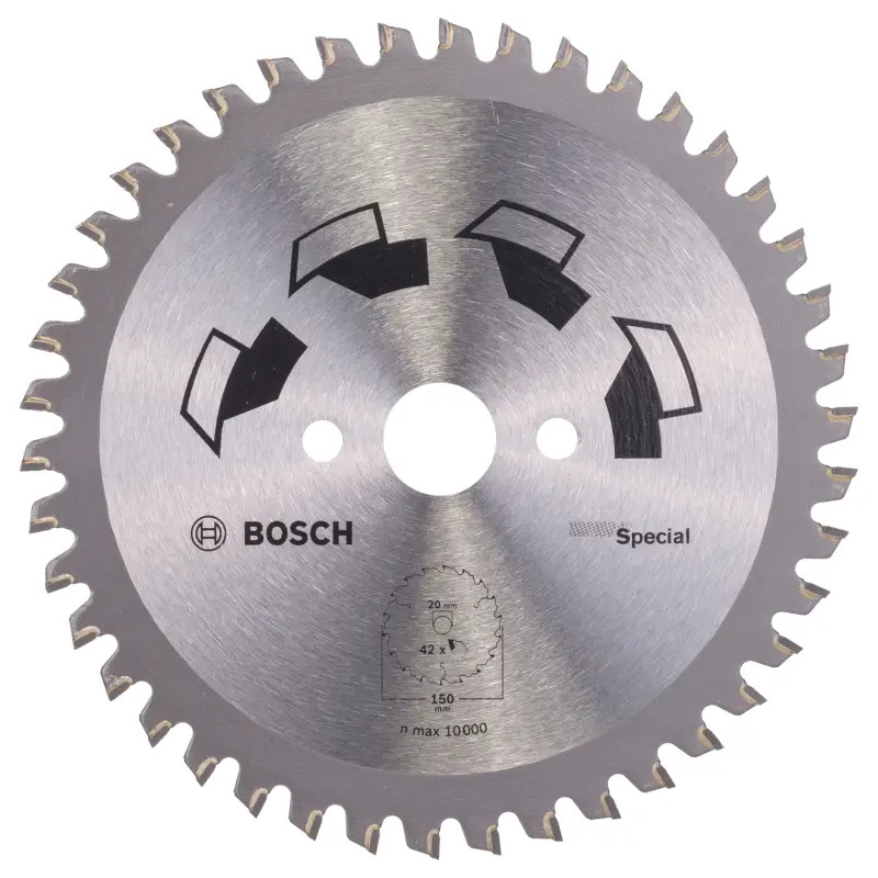 Disco de serra circular SPECIALD 150 mm orifício 20 mm de 42 2609256886 Bosch