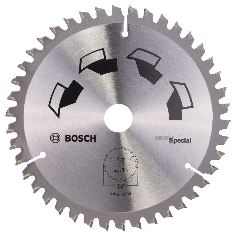 Disco de serra circular SPECIALD 160 mm orifício 20 mm de 42 2609256887 Bosch Disco de serra circular SPECIALD 160 mm orifício 20 mm de 42 2609256887 Bosch