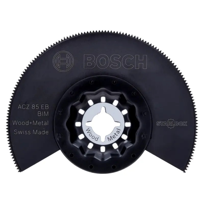 Lâmina de serra de segmentos BIM Starlock ACZ 85 EB Wood and Metal85 mm 2609256943 Bosch Lâmina de serra de segmentos BIM Starlock ACZ 85 EB Wood and Metal85 mm 2609256943 Bosch