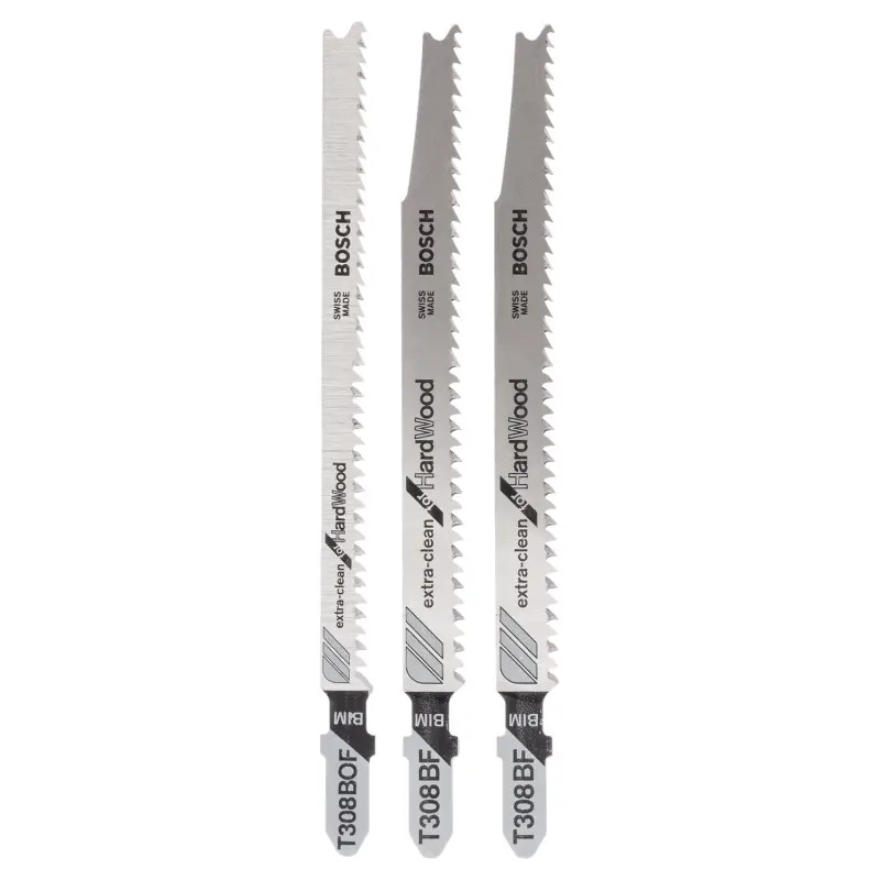 Conjunto de 3 lâminas de serra vertical com encabadouro de um ressaltoT 308 BF 2x T 308 BOF 2609256A13 Bosch Conjunto de 3 lâminas de serra vertical com encabadouro de um ressaltoT 308 BF 2x T 308 BOF 2609256A13 Bosch
