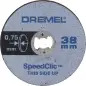 DREMEL® EZ SpeedClic: discos de corte finos. 2615S409JB Dremel