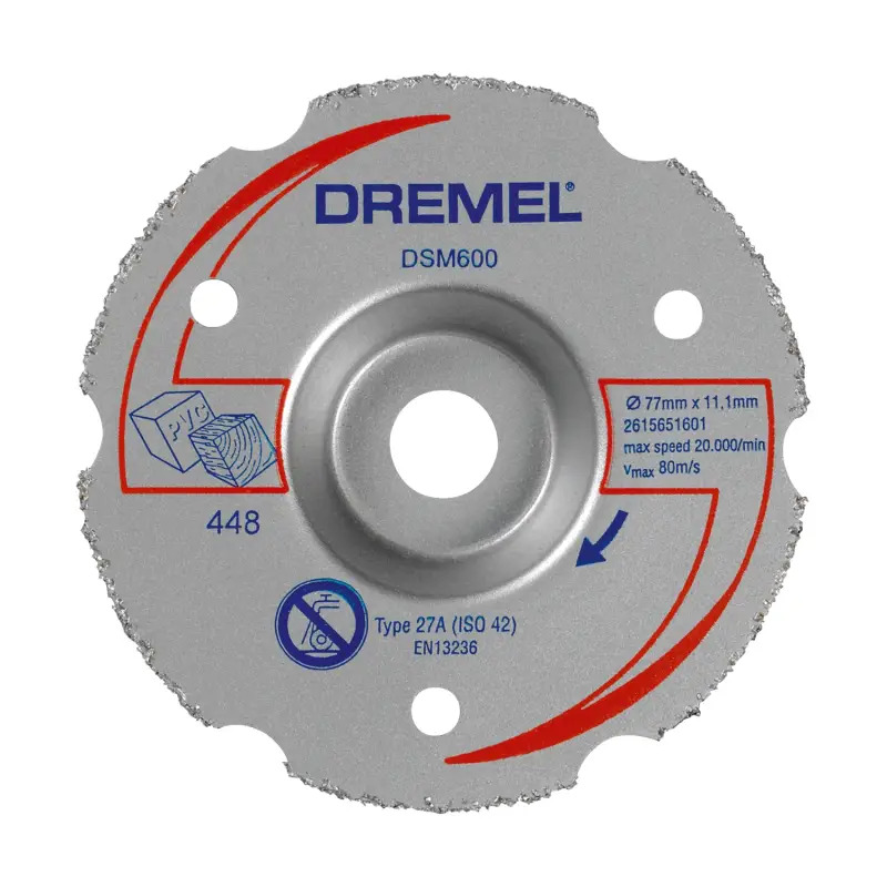Disco de corte à face de carbeto multifunções DREMEL® DSM20 2615S600JB Dremel Disco de corte à face de carbeto multifunções DREMEL® DSM20 2615S600JB Dremel