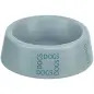 Gamela Em Ceramica "dogs" 0,4 Lt/ø16 Cm cinza/azul Trixie