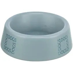 Gamela Em Ceramica "dogs" 0,4 Lt/ø16 Cm cinza/azul Trixie - 1040090822