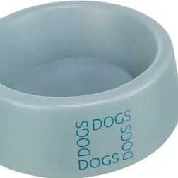 Gamela Em Ceramica "dogs" 0,4 Lt/ø16 Cm cinza/azul Trixie #1 - 1040090822