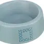 Gamela Em Ceramica "dogs" 0,4 Lt/ø16 Cm cinza/azul Trixie