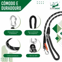 Slingdog - Trela C/ Lançador E Bola 2 Em 1 Diversas - 1040061573