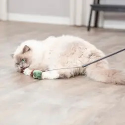 Bastao C/ Rato Em Pelucia P/ Gatos - 46 Cm Trixie #2 - 1040061558