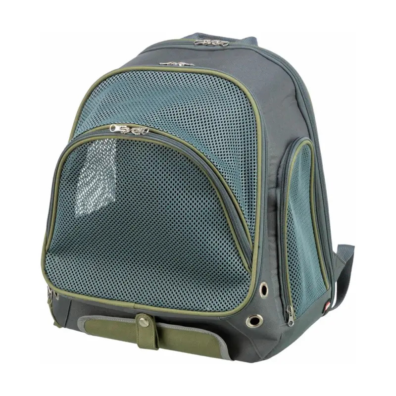 Mochila "lyla" 34x22x42 Cm cinza/verde Trixie Mochila "lyla" 34x22x42 Cm cinza/verde Trixie